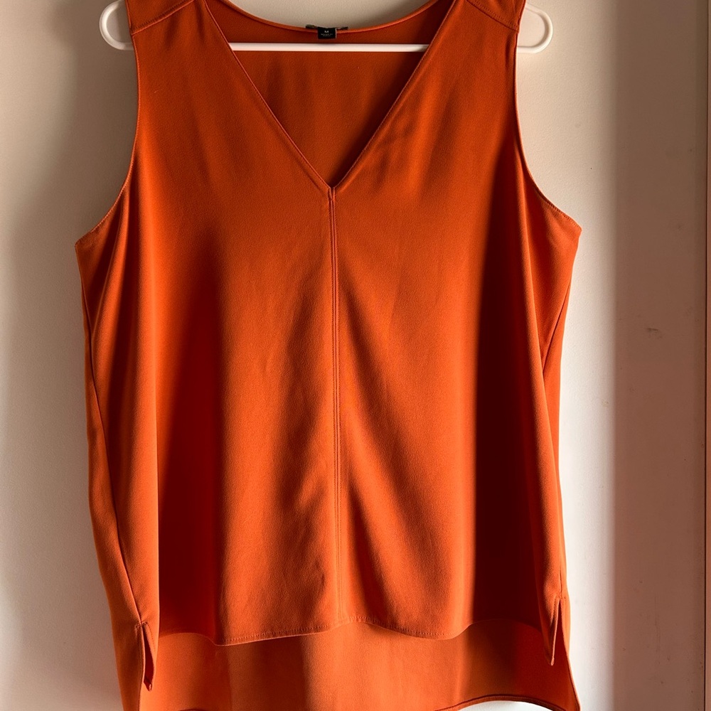 Ann Taylor Rusty-Orange Sleeveless Tank